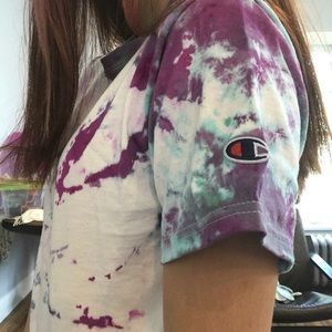 Tie dye champion shirt